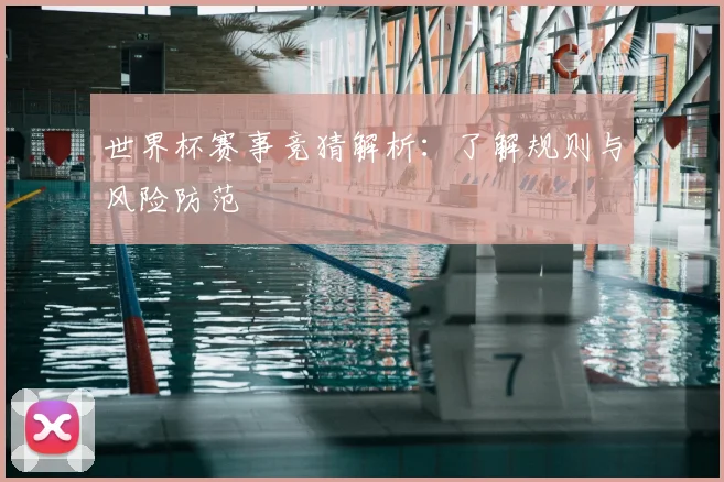 世界杯赛事竞猜解析：了解规则与风险防范
